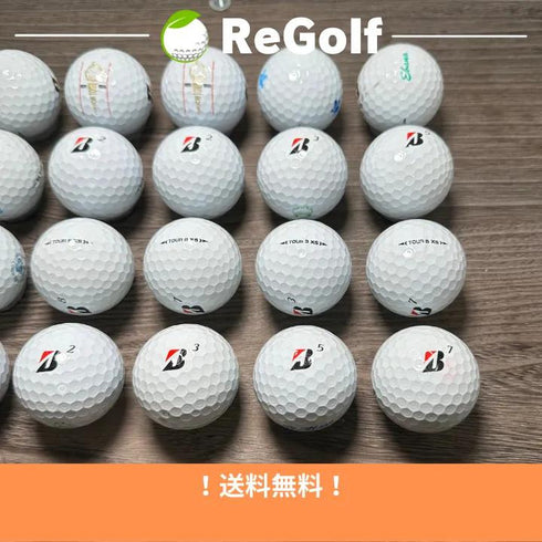 【中古】 ロストボール ブリヂストン ツアーB TOUR B XS コーポレートカラー 2022年モデル 20球 Cランク ゴルフボール リゴルフ